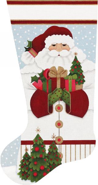 Christmas Stitch Santa Stocking