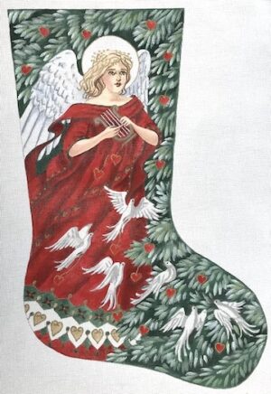 Christmas Offerings Hand Painted Needlepoint Stocking Canvas - Liz  Goodrick-Dillon